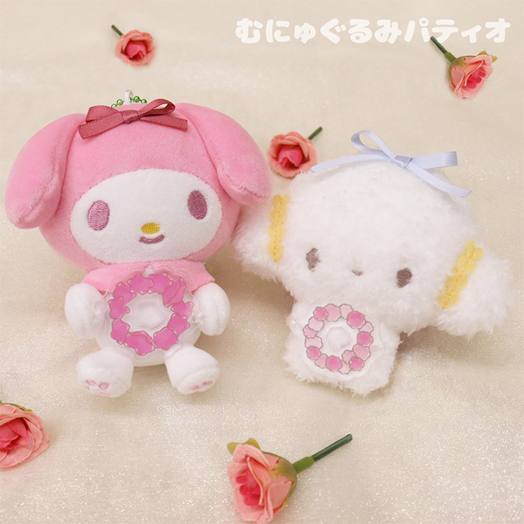 サンリオ こぎみゅん フラワーリース マスコット サンリオ♡フラワーリースシリーズ♡から「むにゅぐるみ